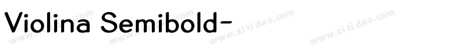 Violina Semibold字体转换